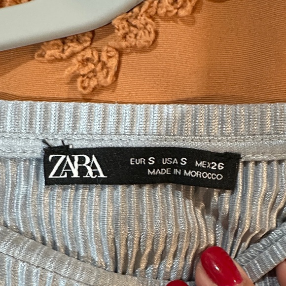 Zara Light Blue Midi Dress - Picture 2 of 3